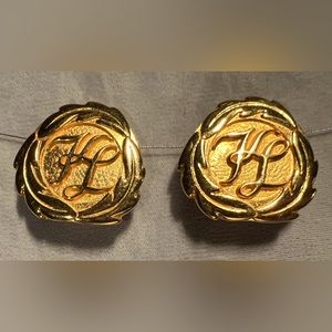 VTG Karl Lagerfeld Signature Earrings